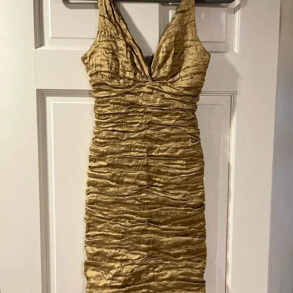 nicole miller gold dress Munroe Dress main image 0